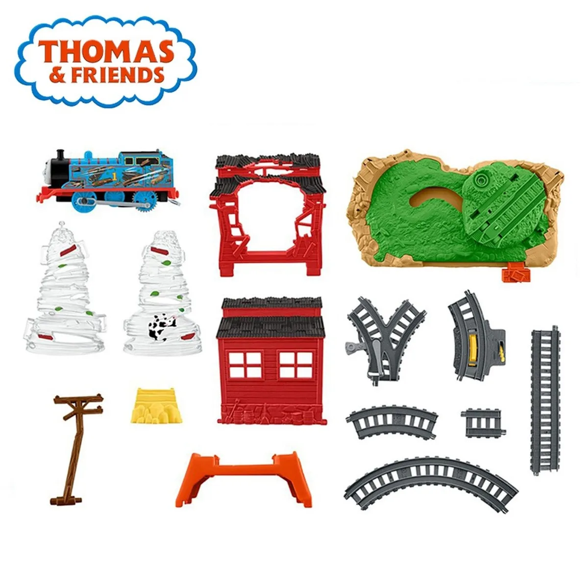 Thomas &amp Friends поезд крутящийся набор торнадо детские игрушки трек приключения