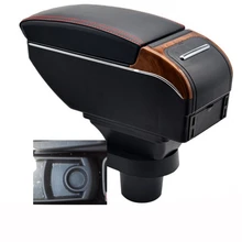 Arm Rest For CITROEN C4 GRAND PICASSO Armrest Box Center console central Store content box with cup holder USB interface