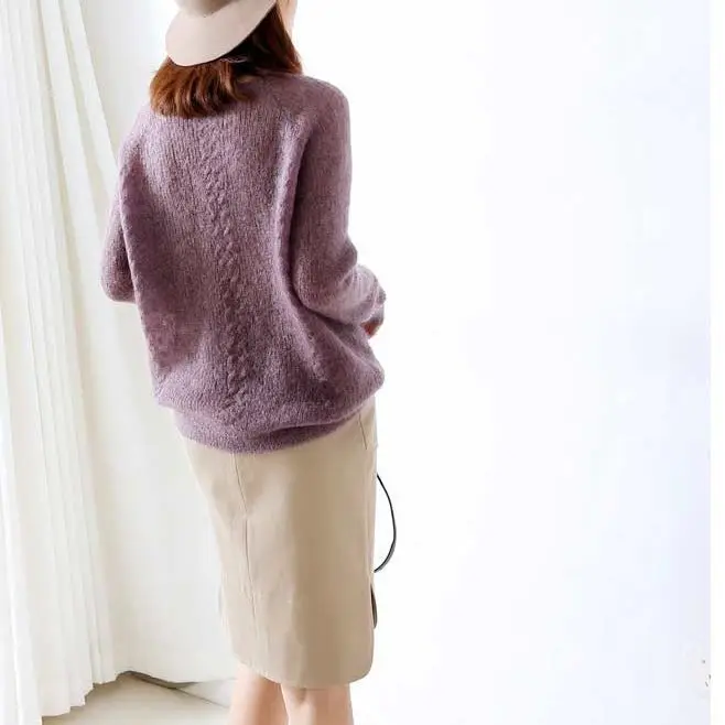 

Long-sleeved Round Neck Thin Sweater Women Loose Solid Color Hollow Simple Bottoming Pullover Sweater Female Spring Summer 2020