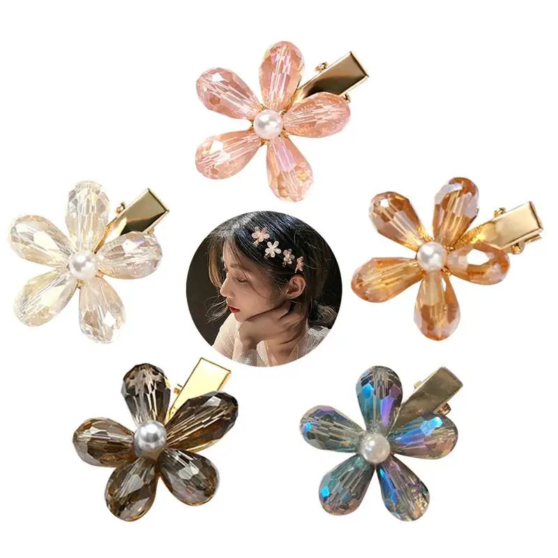 

Заколки для волос, 5 шт./компл., с цветами