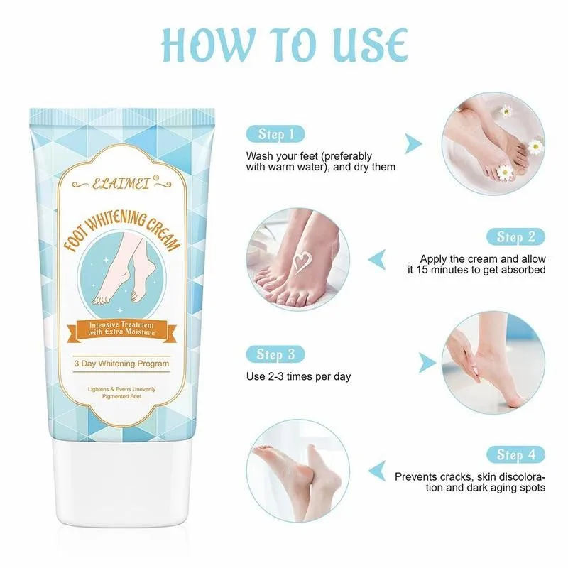 

Whitening Foot Cream Dead Skin Remover Anti-drying Cream Care Feet Treatment Moisturizing Lotion Nourishing Crack Hydrating N4I0