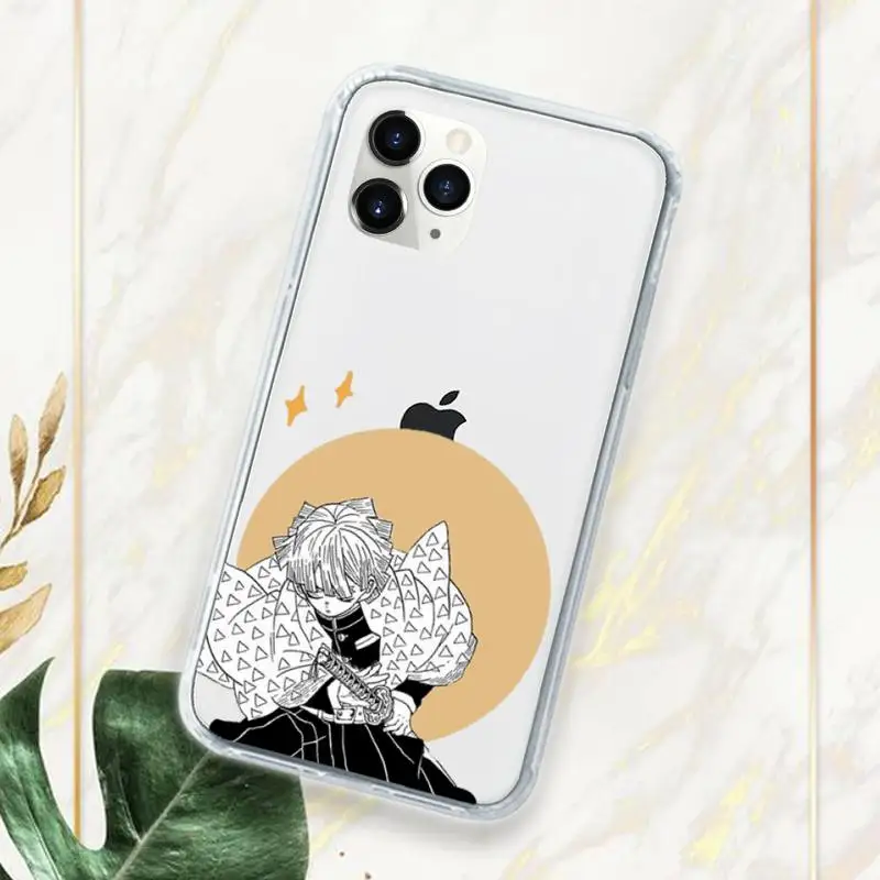 

Kimetsu no Yaiba Monster Hunter Phone Case Transparent for iPhone 11 12 mini pro XS MAX 7 8 6 6S Plus X 5S SE 2020 XR