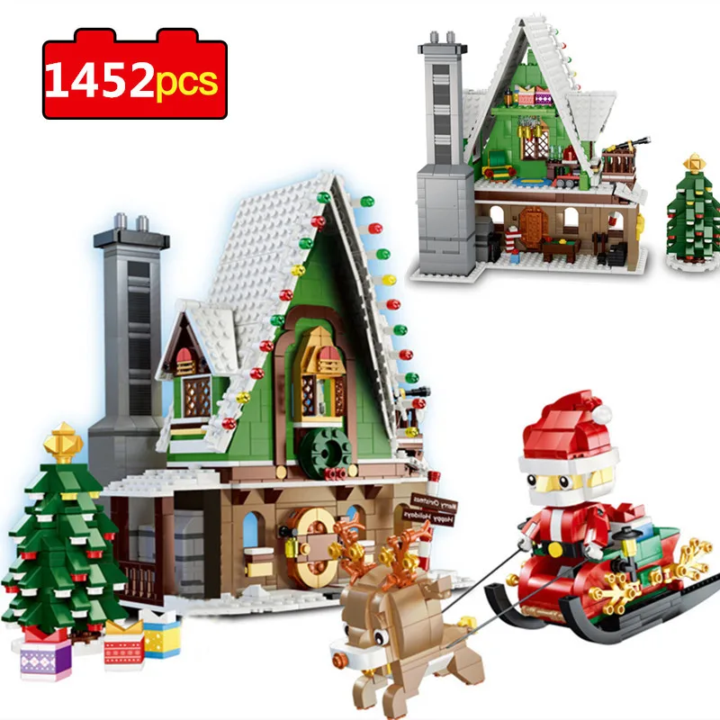 

1452 шт., Детский конструктор «Деревенская елка»