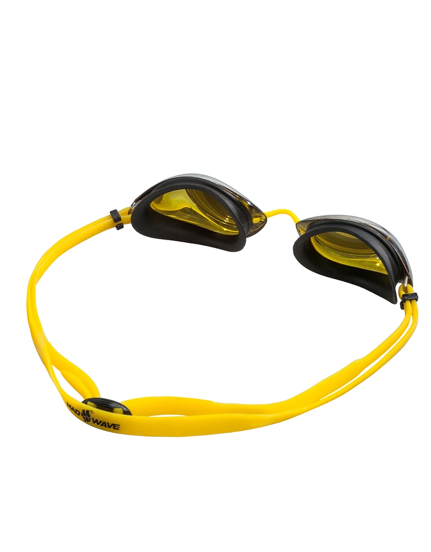 Очки для плавания Mad Wave LANE4 Mirror Yellow/Black M0427 22 0 06W | Спорт и развлечения