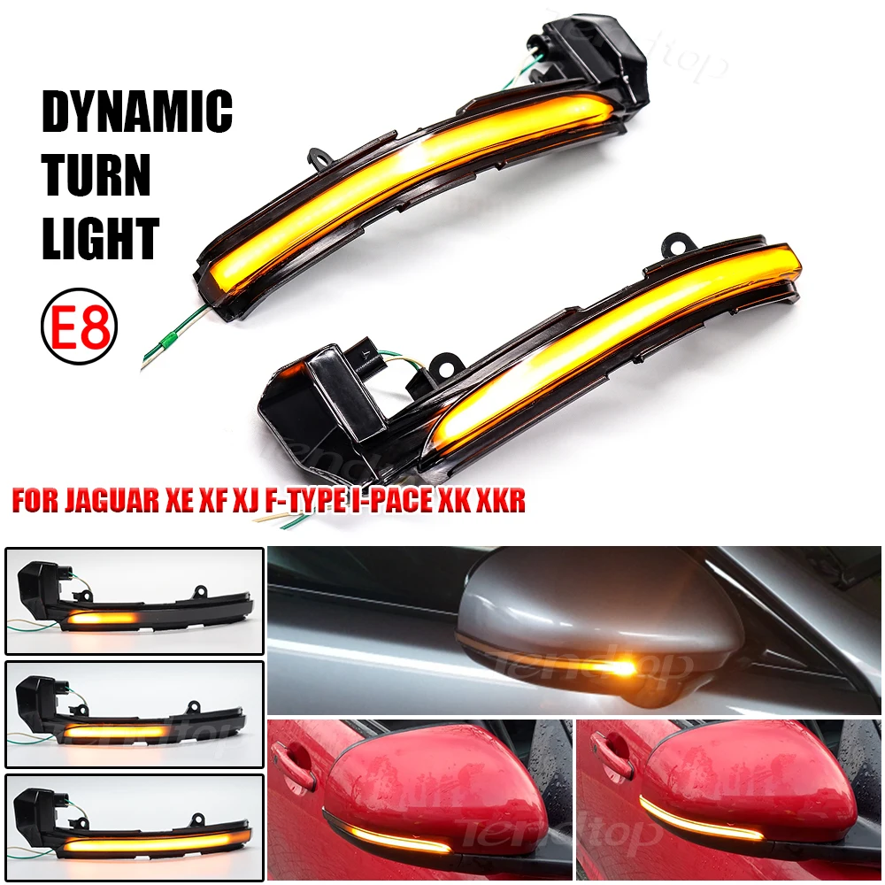 Динамический мигалка указатель поворота светильник для Jaguar XE XF XJ F-TYPE XK XKR I-PACE X250
