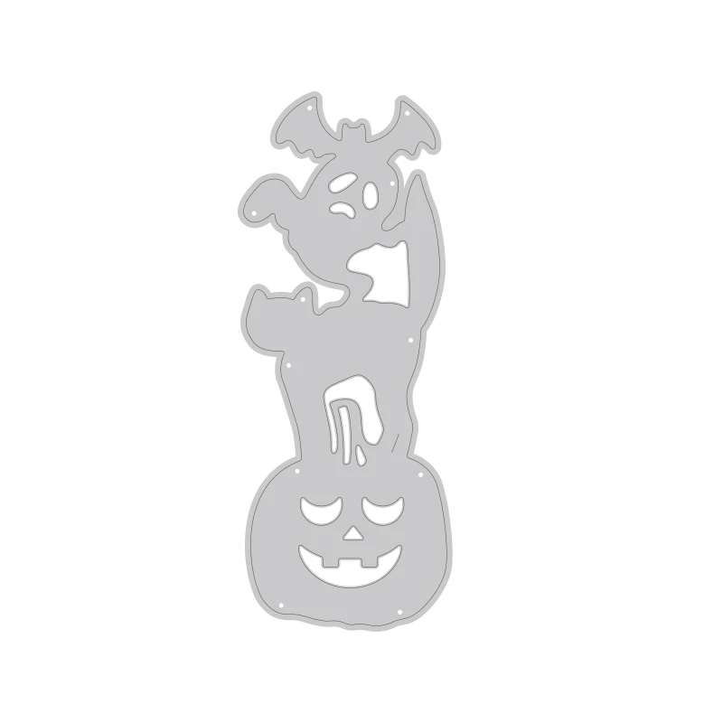 Металлическая режущая рамка для Хэллоуина тыква кошка трафареты скрапбукинга