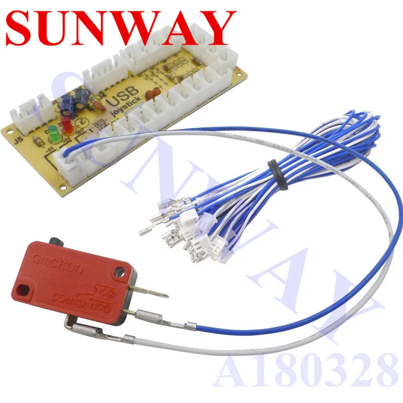 2X DIY Нулевая задержка аркадная USB энкодер ПК к джойстику для Raspberry Pi и Jamma mame