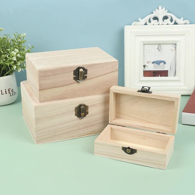 

Wooden Multifunction Case with Lid Jewellery Storage Container Box Home Decor