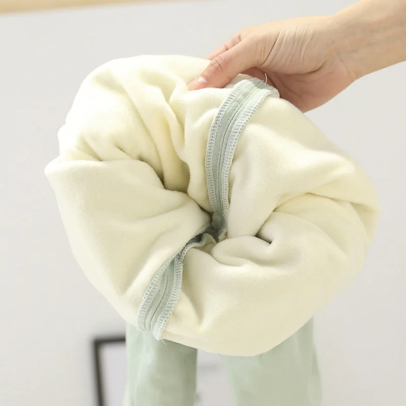 Хлопковые Теплые повседневные штаны для маленьких мальчиков и девочек зимние