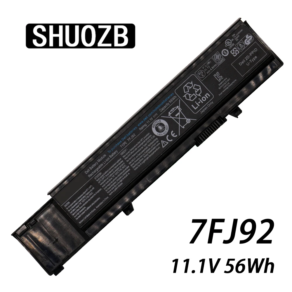 Аккумулятор 7FJ92 для ноутбука DELL Vostro 11 4 3400 в 56 Втч 6 ячеек 3500 3700 Y5XF9 04D3C 4JK6R 04GN0G 0txwrr CYDWV
