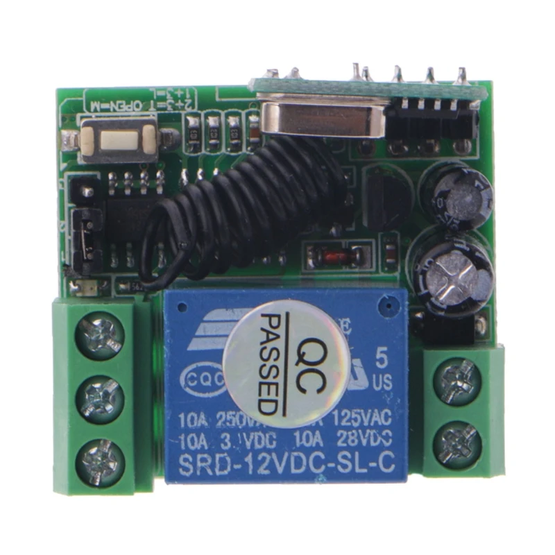 

DC 9V 12V 24V 10A Relay 1CH Wireless Remote Control Switch Receiver + Transmitter