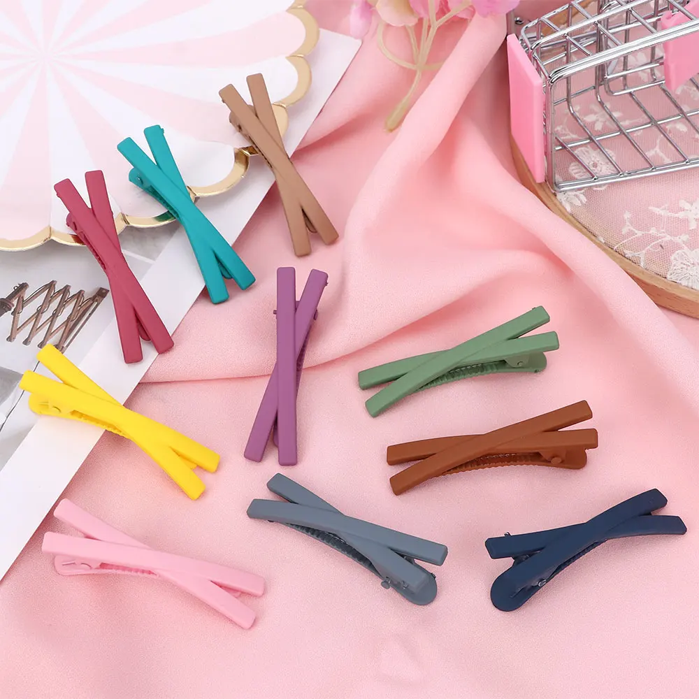 Детская матовая заколка для волос в Корейском стиле девочек и женщин маленькая