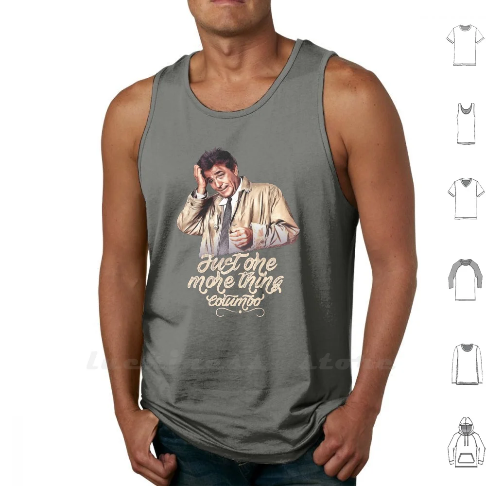 Columbo - Tv Shows Vest Tank Top Cotton Sleeveless Series Peter Falk Detective Retro Fanboy Grunge Urban | Мужская одежда