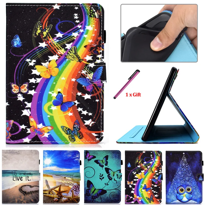 Планшет для Funda Fire HD 10 2021 чехол с рисунком бабочки полный корпус смарт-чехол HD10 Plus |
