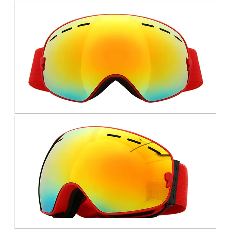 1 шт. лыжные очки с магнитной трехслойной электронной губкой лыжные ветрозащитные противотуманные очки для сноуборда лыжные очки зимние сп...