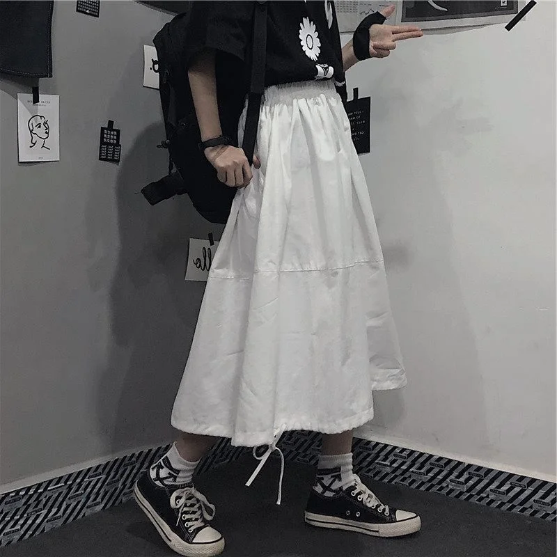 

Hong Kong Style JK Skirt Women's Summer Small High Waist Slimming A- line Umbrella Skirt Ins Style All-Matching Work Clothes