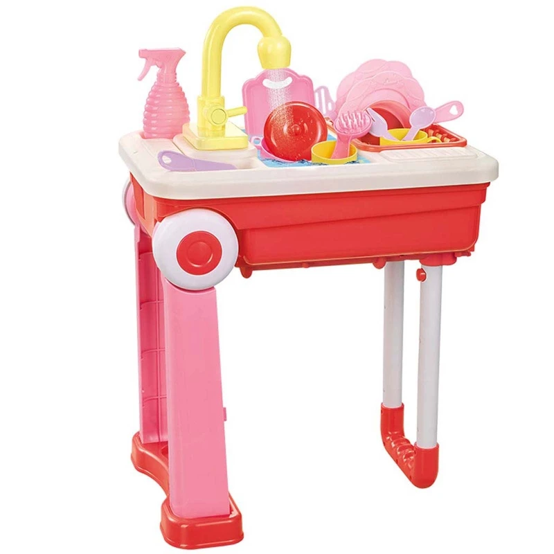 

Children Kitchen Toy Electric Dishwasher Pretend Sink Play House Luggage Case