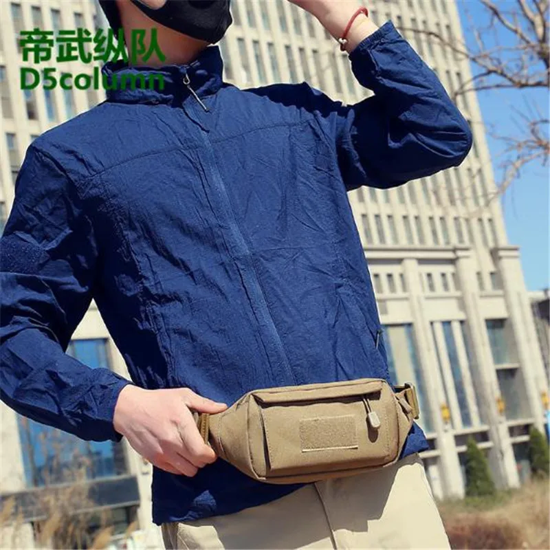 

D5column Y108 Tactical Bag Outdoor Sports Waist Bag Unisex Hiking Camouflage Nylon Military Bag