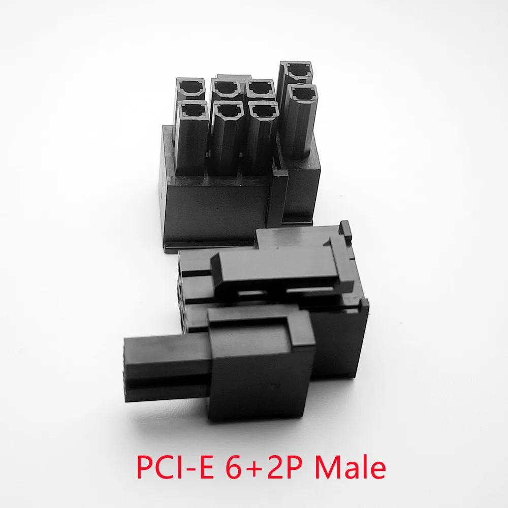 5557 4 2 мм черный 6 + 2PIN 8P 8PIN мужской для ПК компьютерный блок питания ATX Графика карты