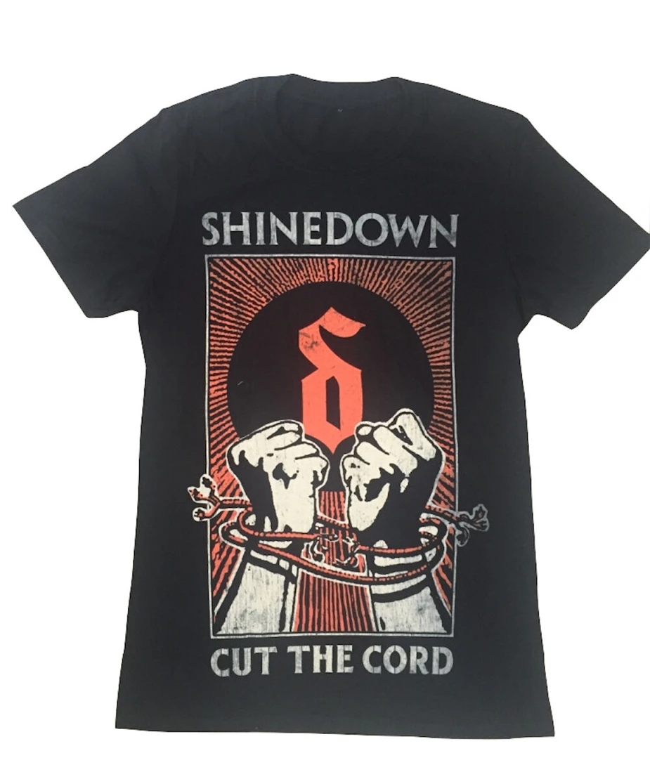 Shinedown Cut The Cord Tour мужская футболка Специальная с принтом|Мужские футболки| |