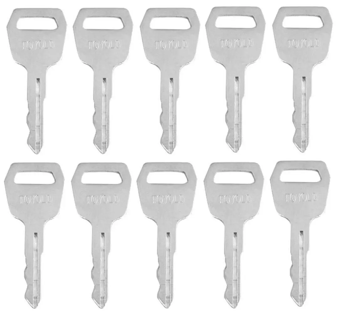 

(10) key For Toyota Forklift Ignition Keys fits Older Models 511416