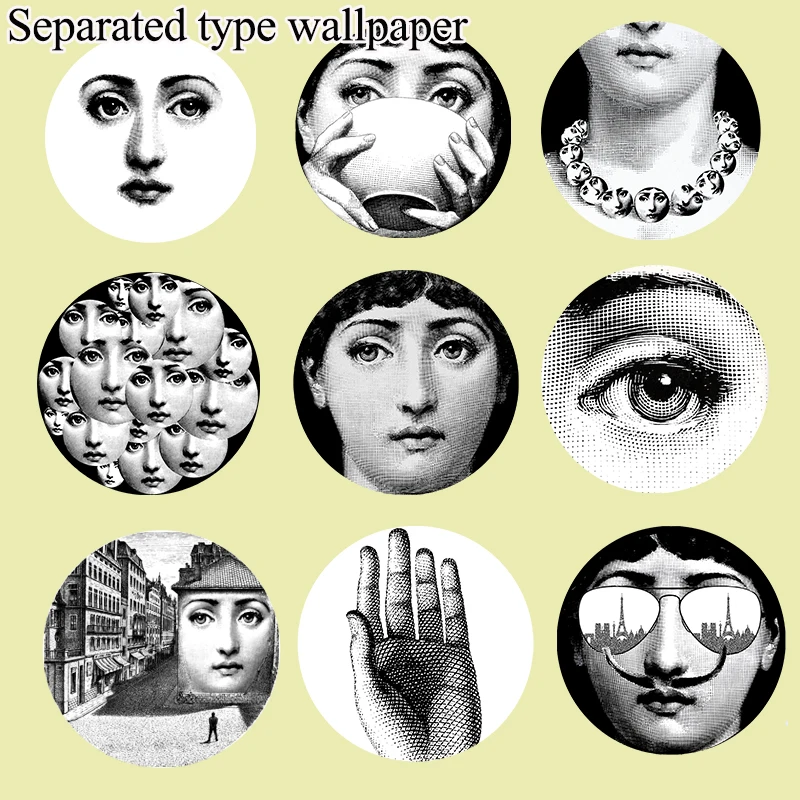 Миланский итальянский дизайнер женские тарелки с черепами узор обои разделенные