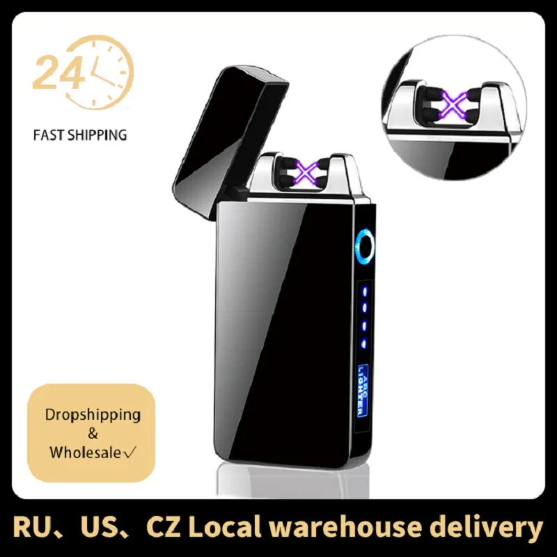 На сегодняшний день 4 99 Бесплатная доставка двухрядная дуговая зажигалка USB