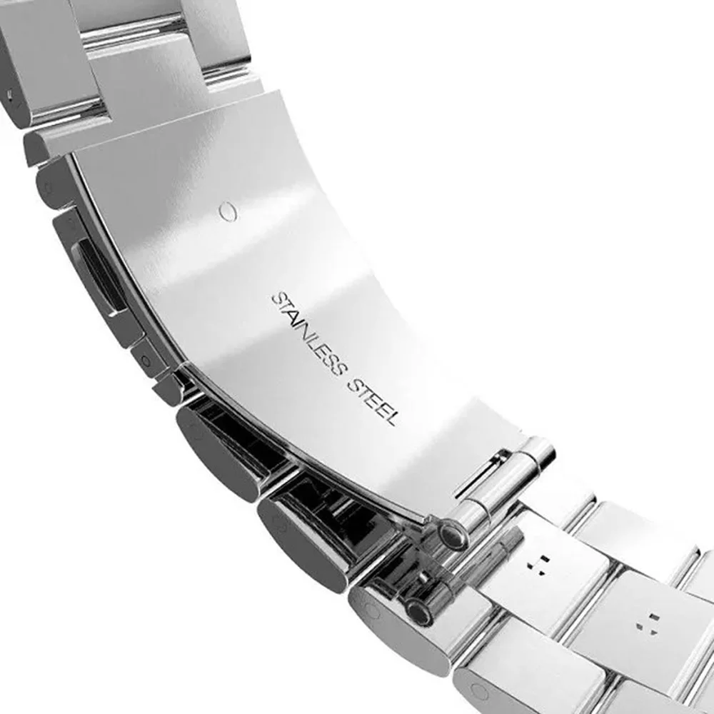 Ремешок из нержавеющей стали для Apple Watch SE 6 5 4 40 мм 44 металлический браслет iWatch 1/2/3