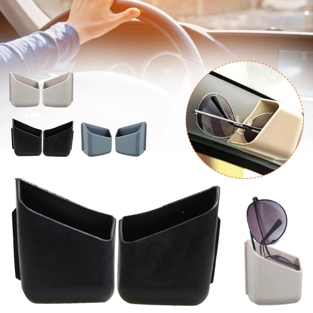 

1Pair Multifunction Interior Car Organizer Pocket Double-Layer Sticker Dashboard Phone/Coin Holder Storage