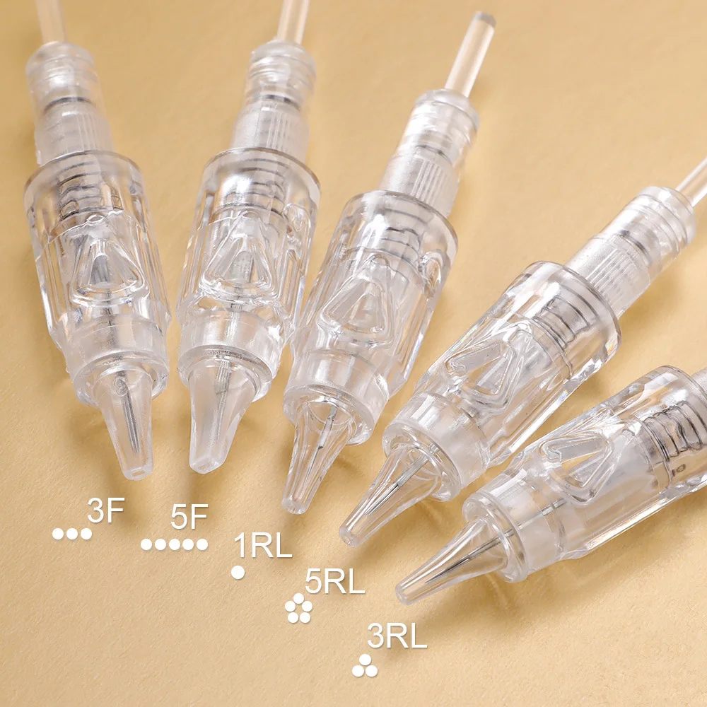 

20pcs F / RL / RS tattoo needle eyebrow needle lip liner needle eyeliner spring needle permanent tattoo syringe