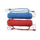 Профессиональный полипропиленовый трос для скалолазания, безопасный трос из Паракорда 10 мм, диаметр 10-30 м, с пряжкой 2 шт., для активного отдыха и походов