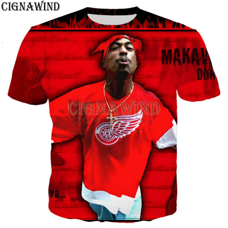 Новая популярная футболка в стиле хип-хоп с принтом tupac 2pac мужские/женские