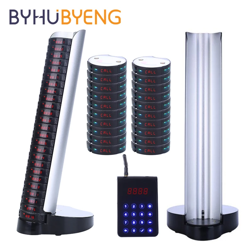 BYHUBYENG 45 шт. Беспроводная система подставки пейджер полностью водонепроницаемая