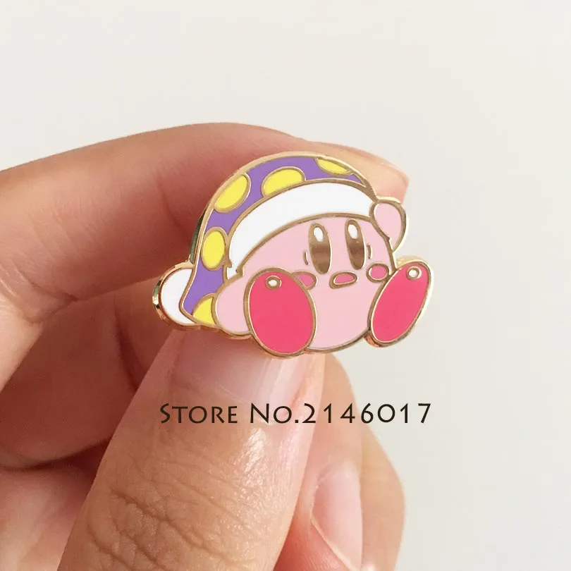 1 дюйм. Пижама в виде шапки для персонажей видеоигр жесткая эмалированная заколка