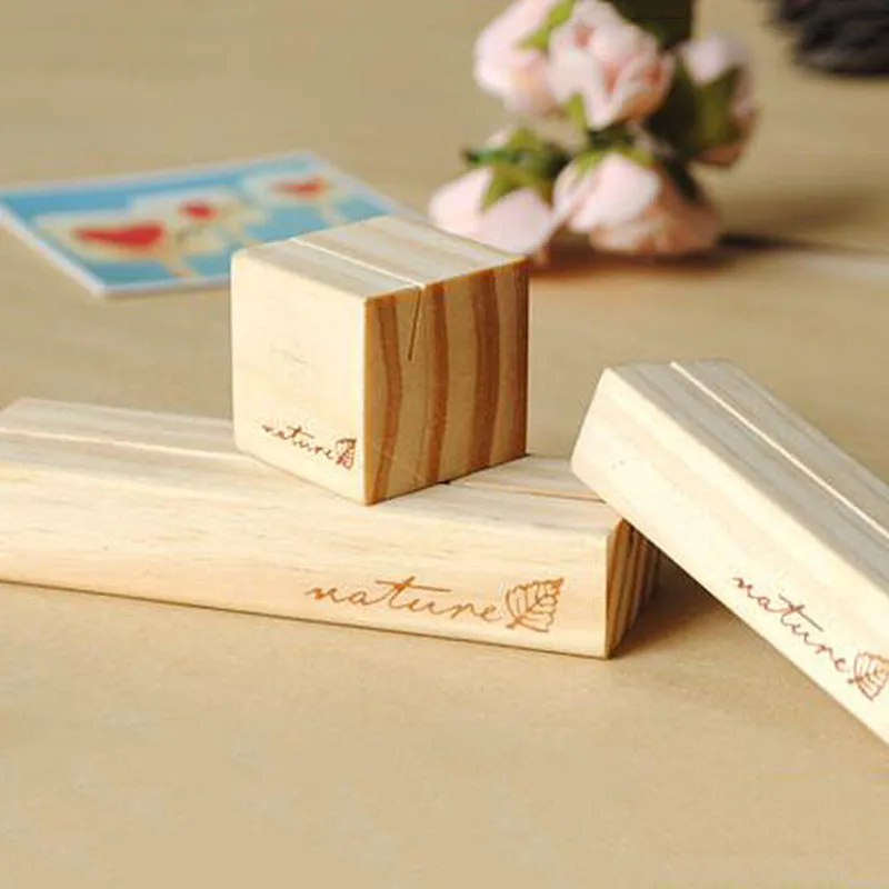 1 шт. деревянный держатель для карт и банкнот зажимы заметок подставка рабочего