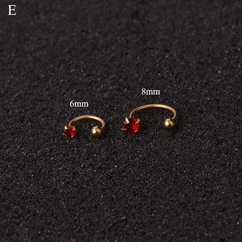 Из нержавеющей стали серьги гвоздики для ушей винт носа из пирсинг ювелирные