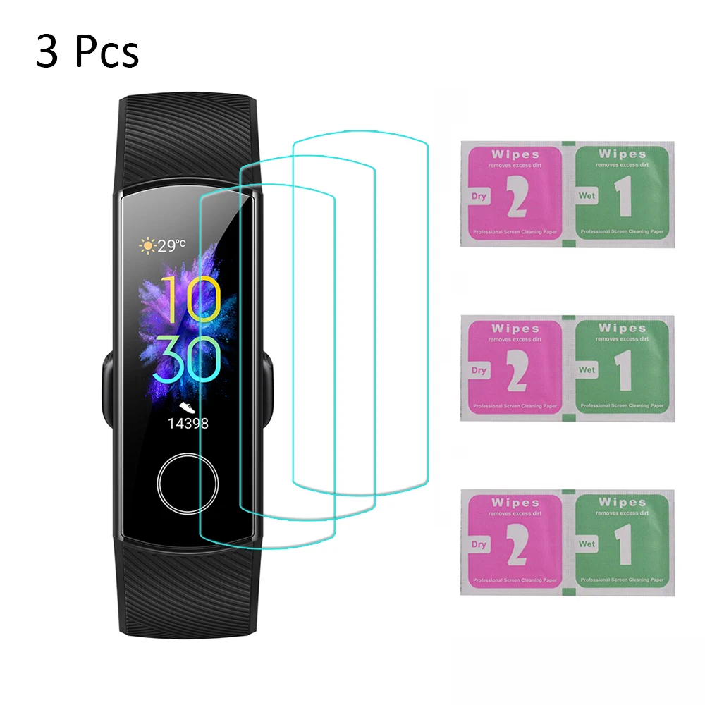 

1Pc/3Pcs Smart Watch Soft Film Smart Wristband Screen Protector Ultra-Thin High Transparency Cover for HONOR Band 5