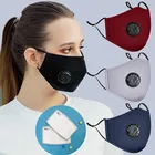 Защитная маска PM2.5 для взрослых, хлопок, с защитой от ветра и маски для лица для защиты от гриппа