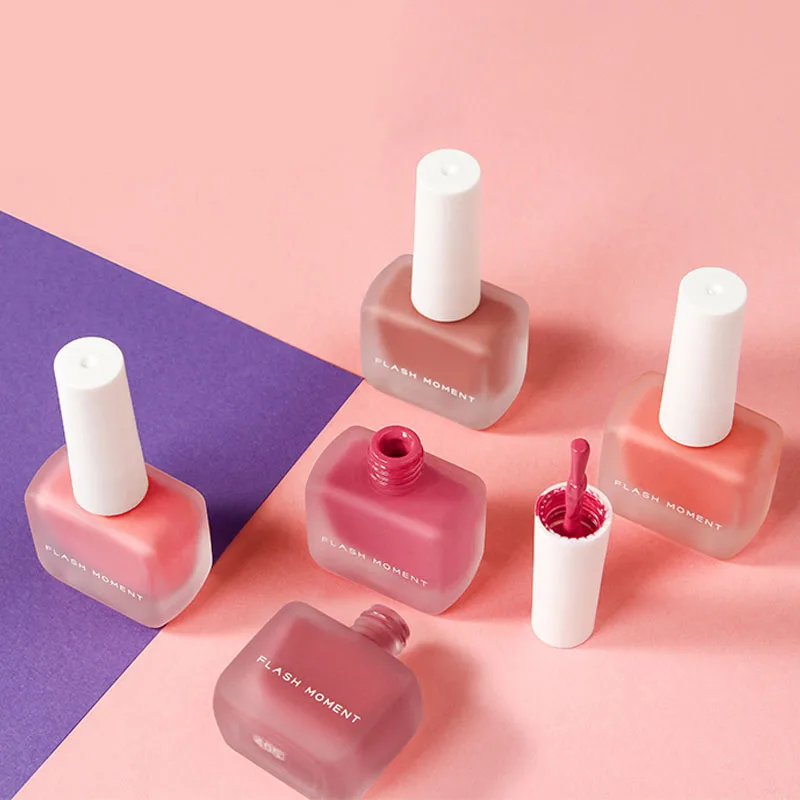 Жидкие румяна 6 цветов персиковый Макияж Румяна для лица макияж профессиональный