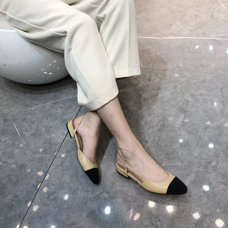 

Prowow leather gladiator women sandals beige summer office shoes high heels back strap pump casual shoes female luxury shoes