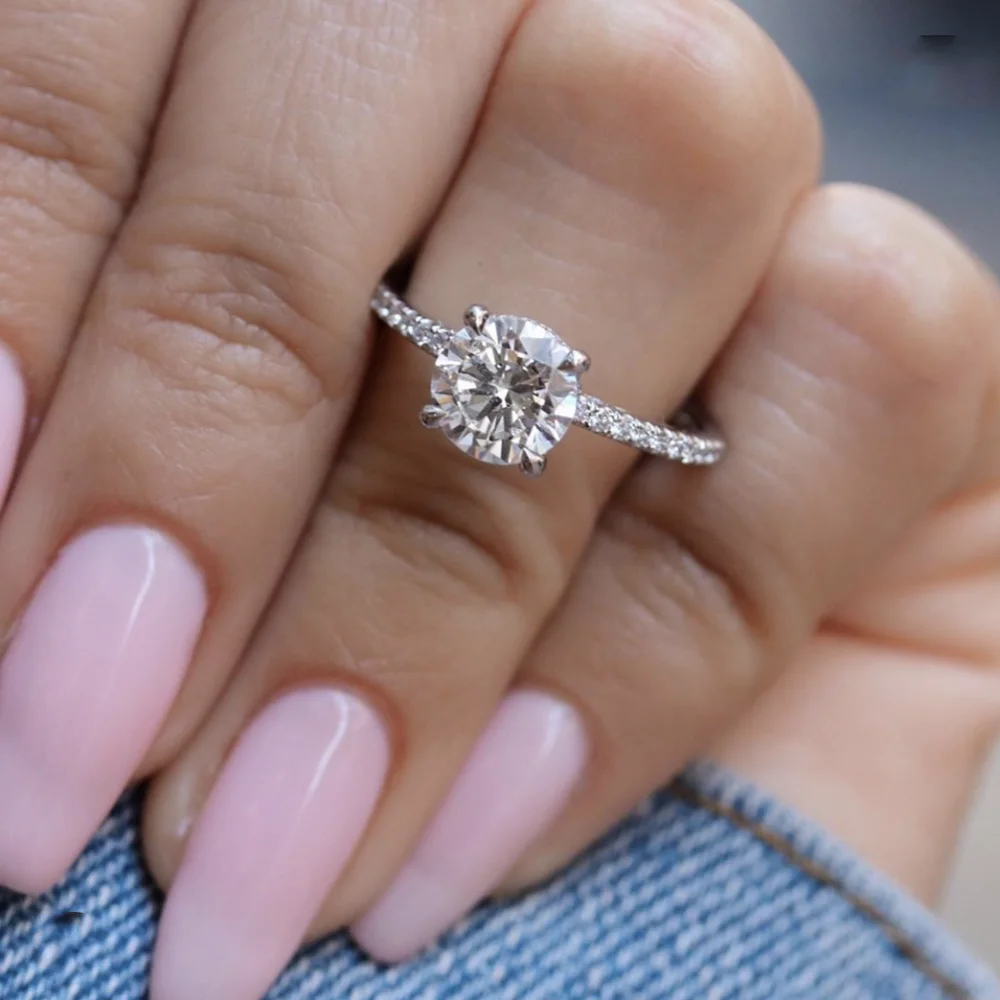 Оригинальное твердое кольцо из стерлингового серебра 925 пробы для женщин простое