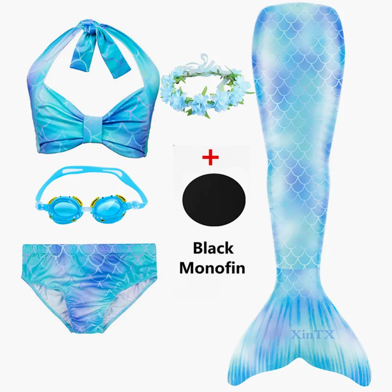 

HOT Kids Girls Mermaid Tails with Fin Swimsuit Bikini Bathing Suit Children Swimwear Bathing Suit Party Cosplay Costumes