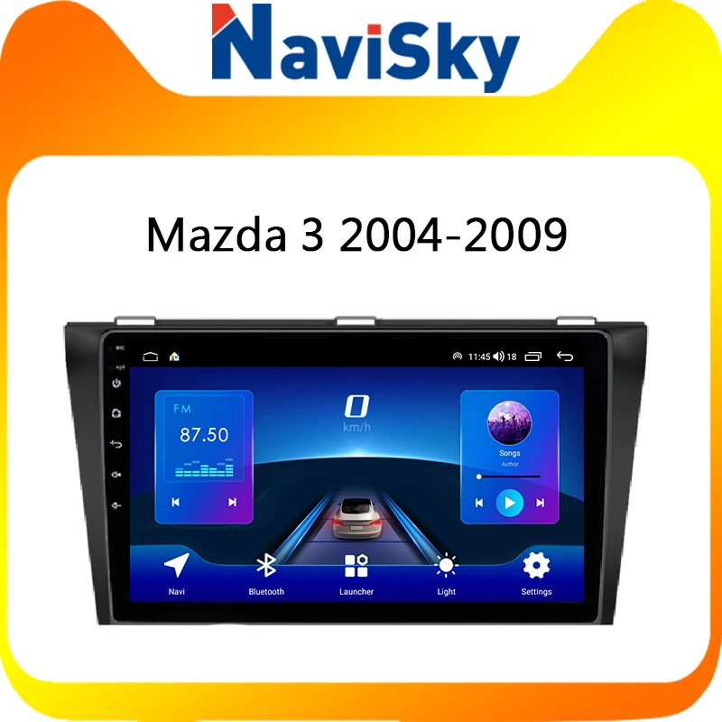 Автомагнитола NaviSky на платформе Android с GPS-Навигатором без DVD для Mazda 3 BK Mazda3 2004-2009 |