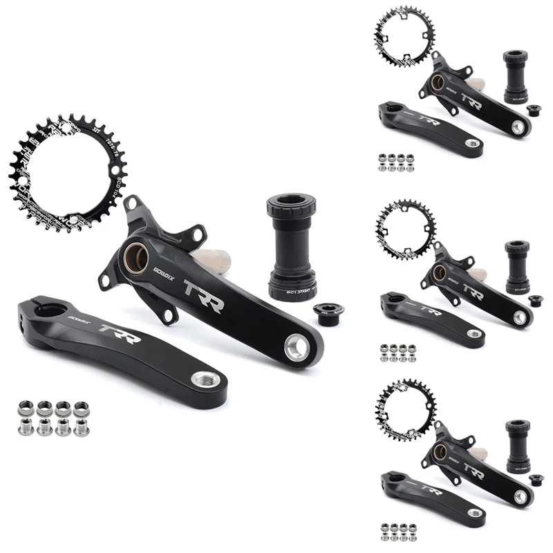 

GOLDIX MTB диаметра окружности болтов (104BCD 170 мм велосипедная Звездочка узкие Ширина велосипед MTB с нижней поверхностью для SRAM SHIMANO