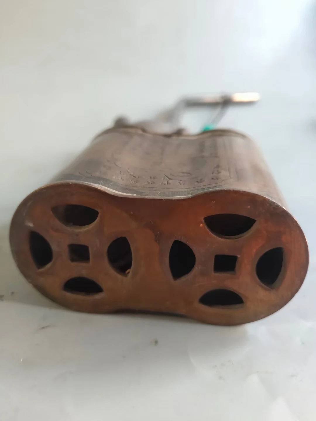 Старая трубка инструмент для курения латунная статуя скульптура модель