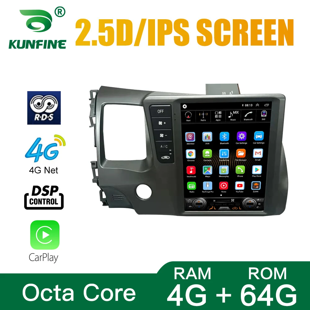 Экран Tesla Восьмиядерный 4 Гб RAM 64GM ROM Android 10 0 автомобильный DVD GPS плеер Deckless Car Stereo для