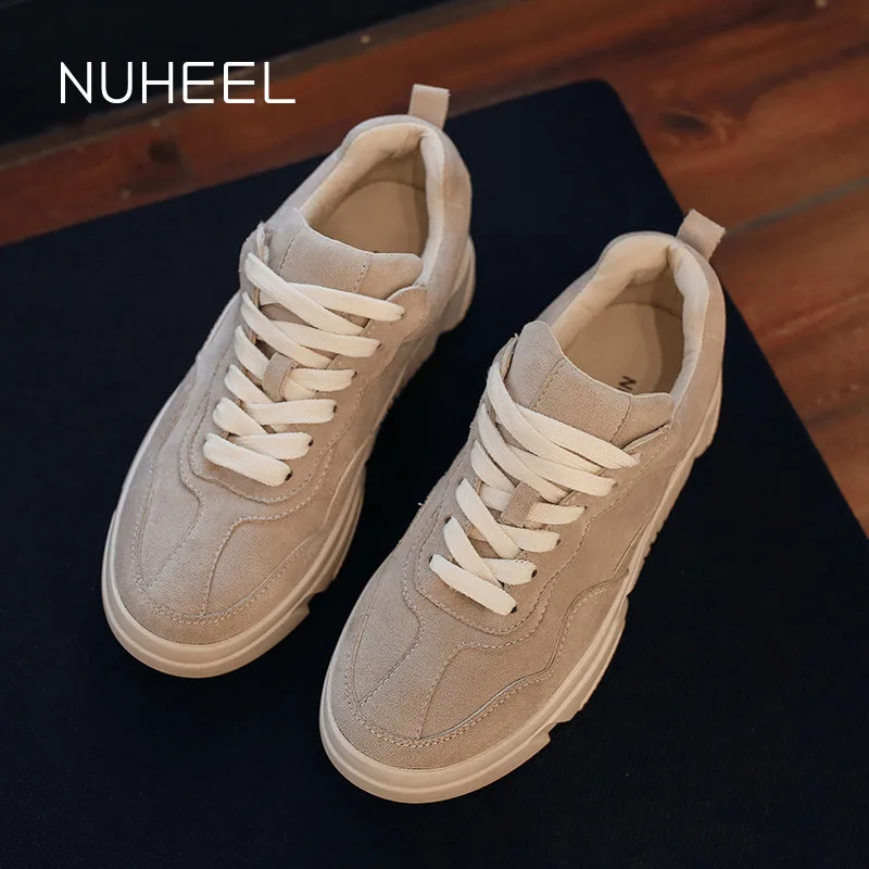 NUHEEL Women's Shoes Comfortable Wild Fashion Korean Casual Spring New Students Flat Thin кроссовки для женщин | Обувь