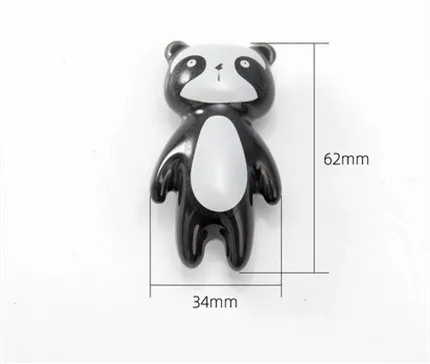 Ручки двери шкафа в форме милой панды детская комната мебель ящик комод