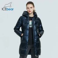 icebear 2021 winter casual fashion womens coat high quality womens clothing tight hooded womens parka gwd20161d