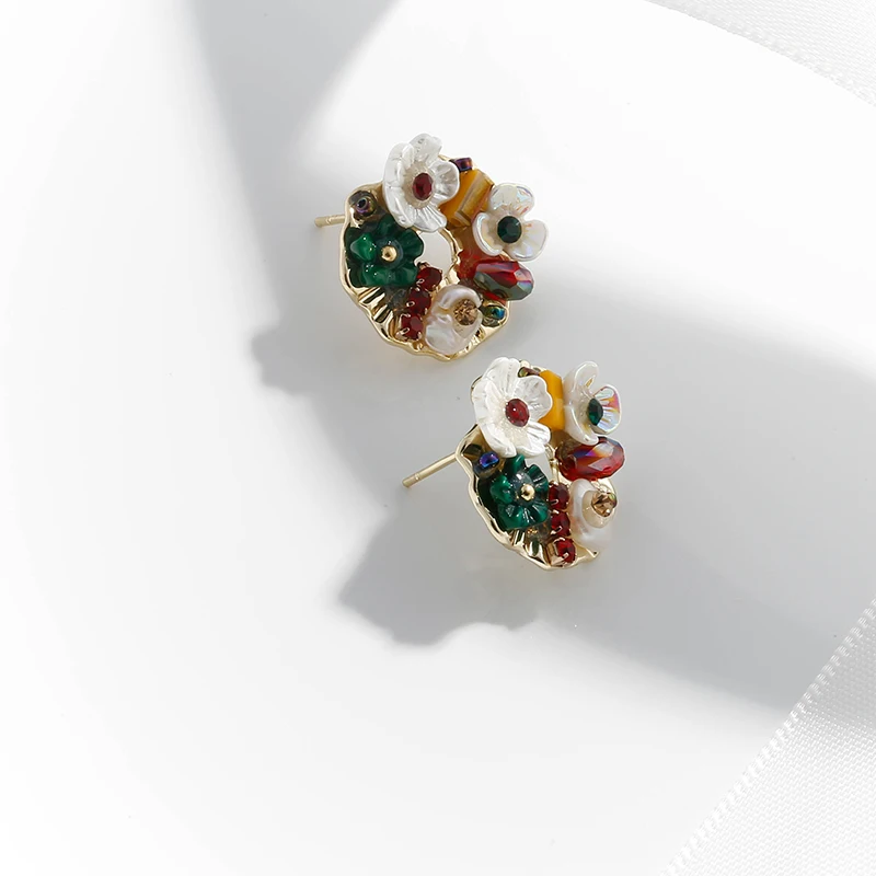 YMYW Мода из цинкового сплава цинковый сплав натуральная основа цветок